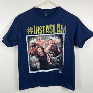 John Cena WWE Wrestling Graphic T Shirt 2017 Youth Sz Large Blue Instaslam